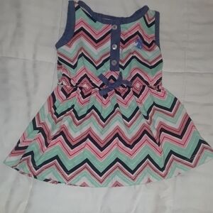 𝅺U.S. Polo Assn. 100% cotton sleeveless baby dress